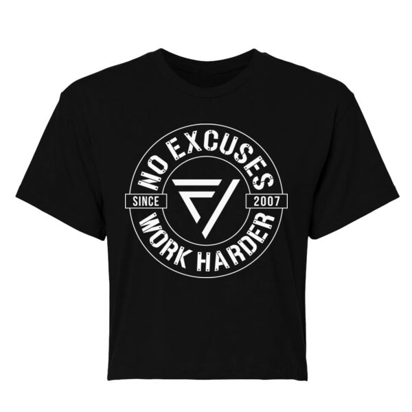 VERGE - NO EXCUSES - WOMEN'S CROPPED T-SHIRT - $F5MN62$ Thumbnail