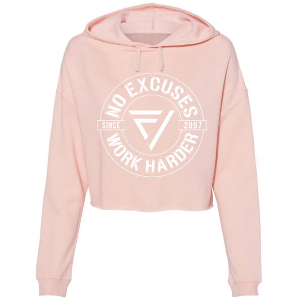 VERGE - NO EXCUSES - WOMEN'S CROPPED HOODIE - $F2TVAM$ Thumbnail